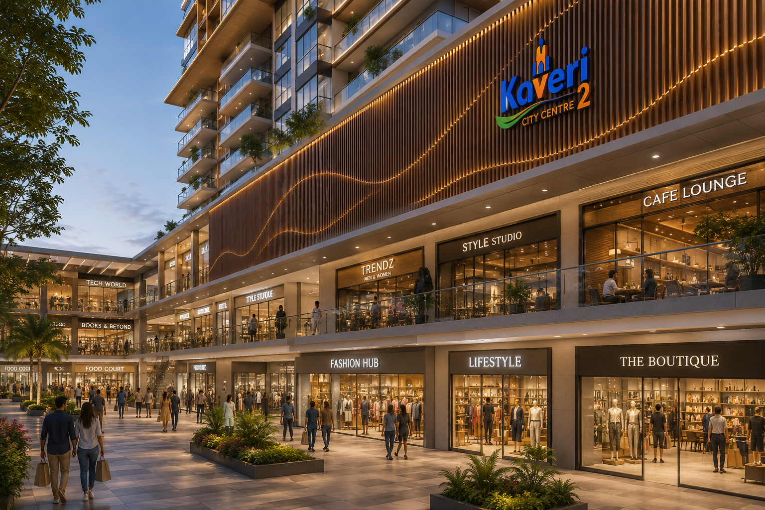 kaveri city centre retail spaces