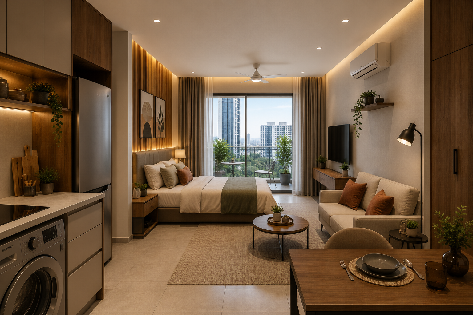kaveri city centre studio apartments